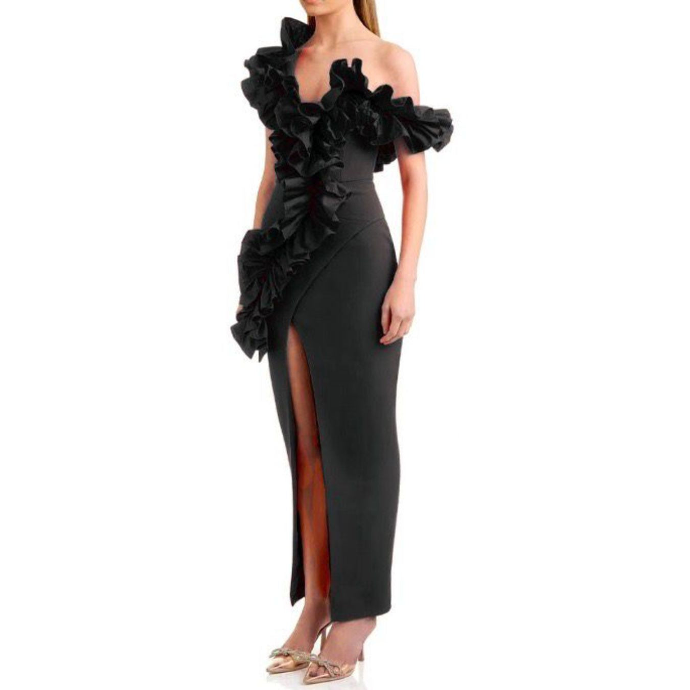 Black Bodycon Bandage Evening Dress