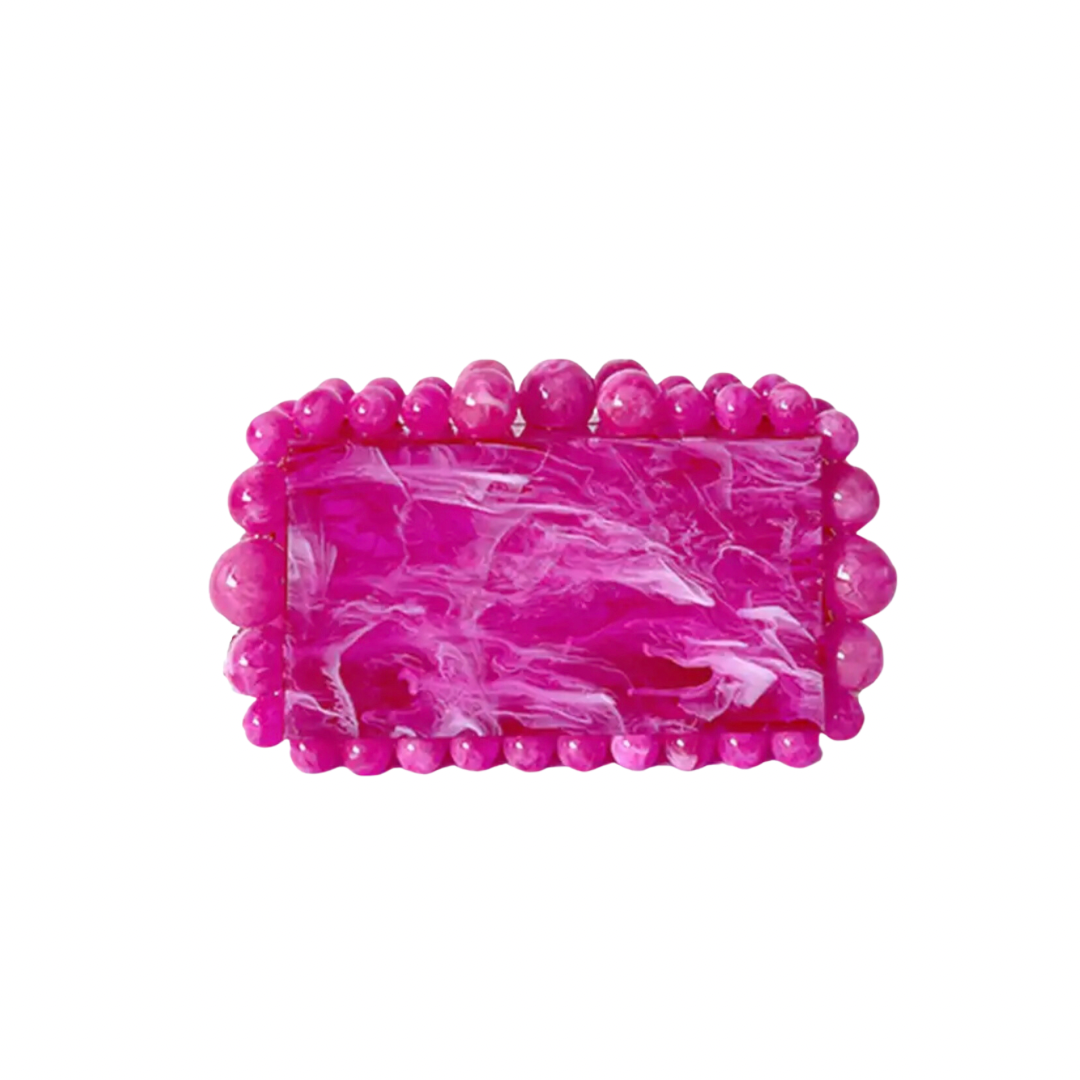 The Box Clutch Bag In Pink