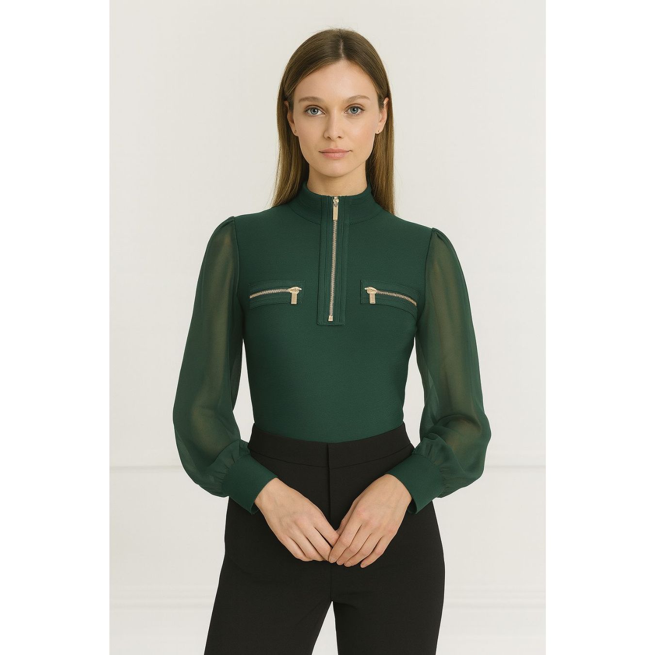 semi-sheer blouse UK fashion