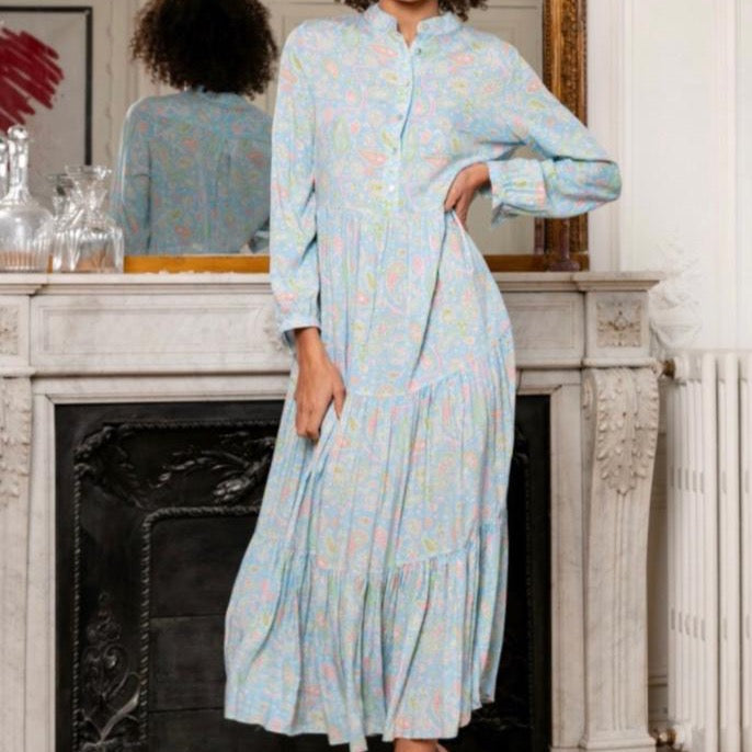 Last Queen Liberty Gathered Shirt Dress