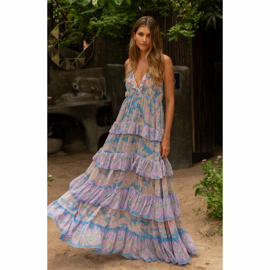 Miss June  Maxi Layered Dress Yolanda