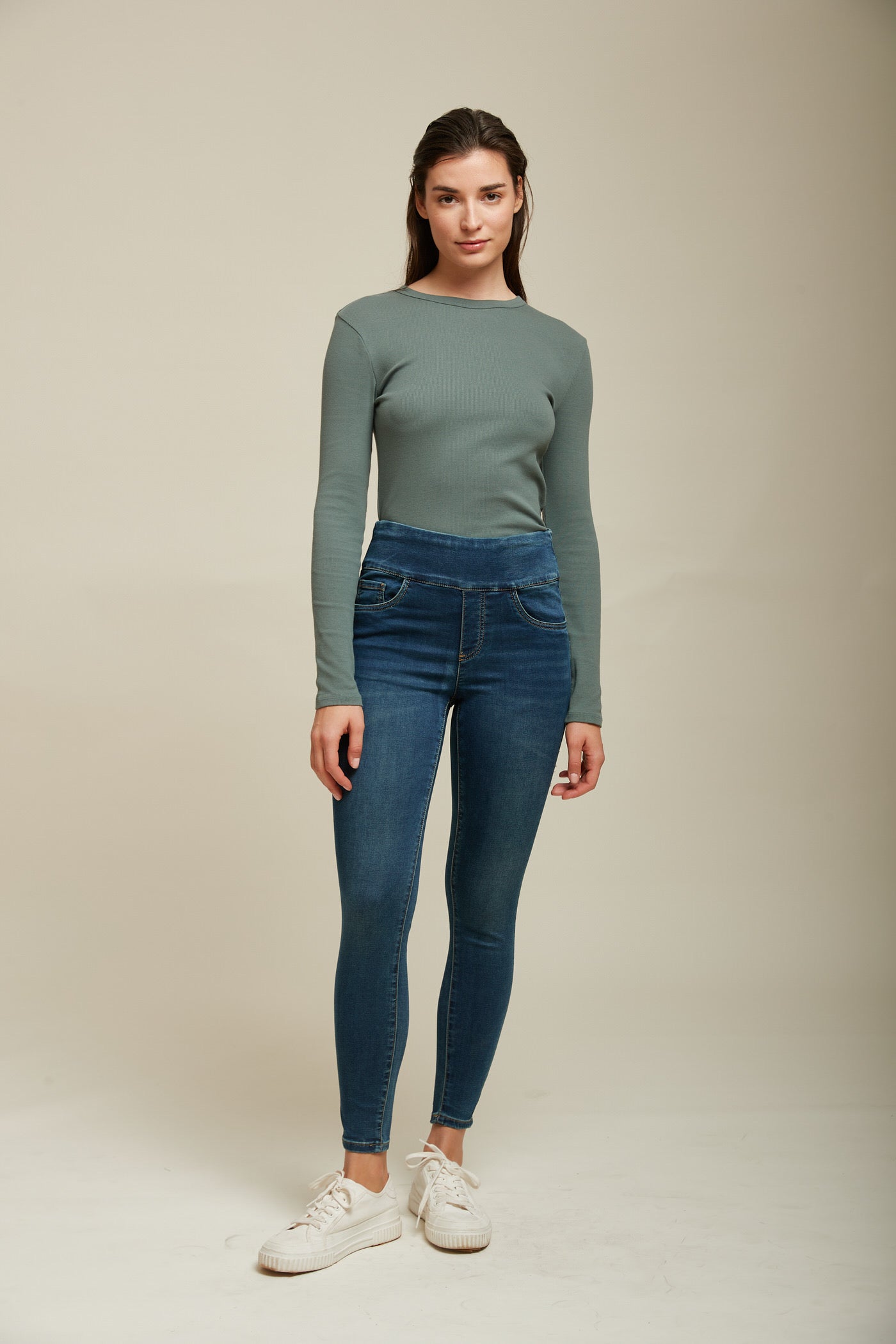 Tocada Blue Denim High Waisted Skinny Jeans