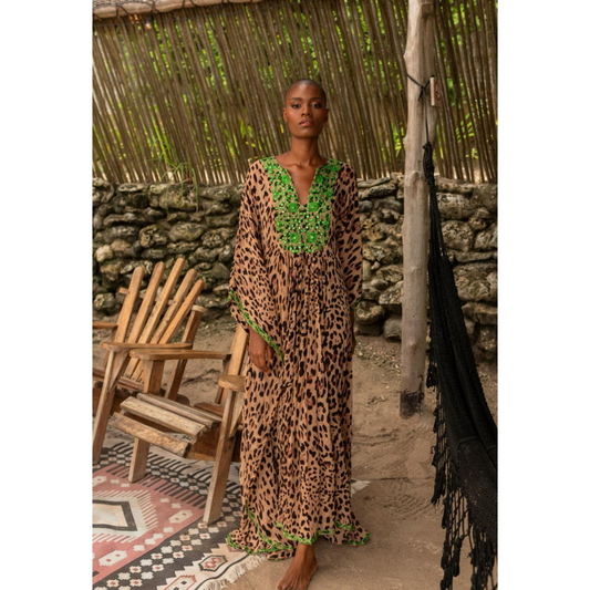 Miss June Lourdes Green Kaftan