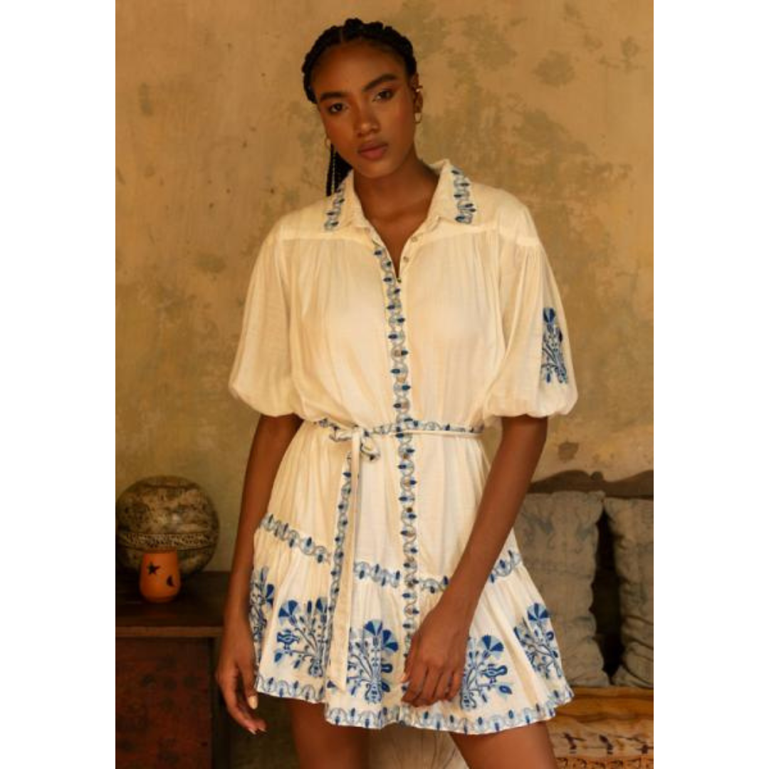 Miss June Short Dress Alessia In Blue