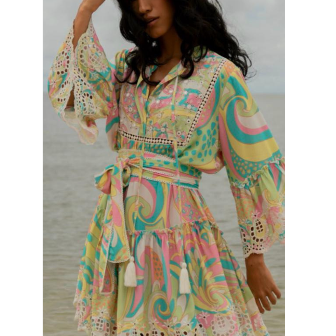 Miss June Short Bohemian Querida Dress