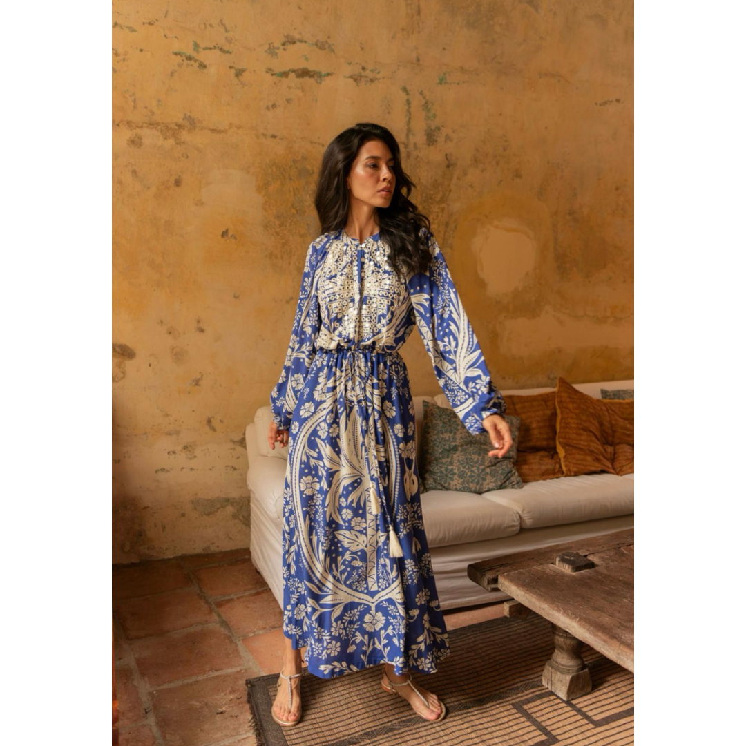 Miss June Blue Ursula Dress