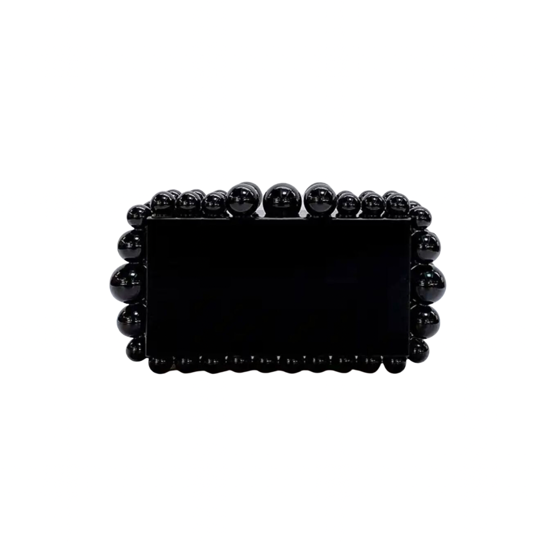 The Box Clutch Bag In Black
