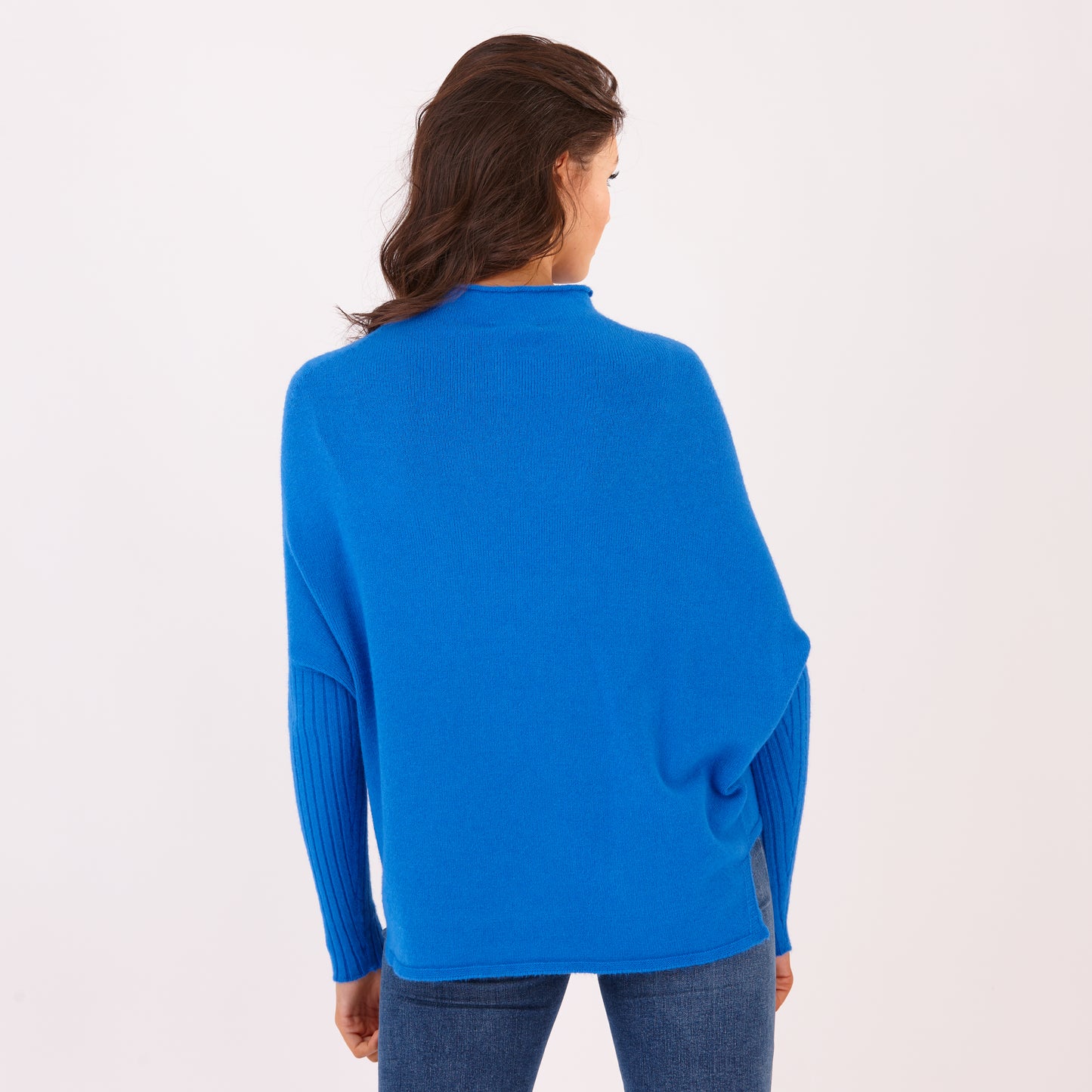 Funnel Neck Jumper Royal Blue
