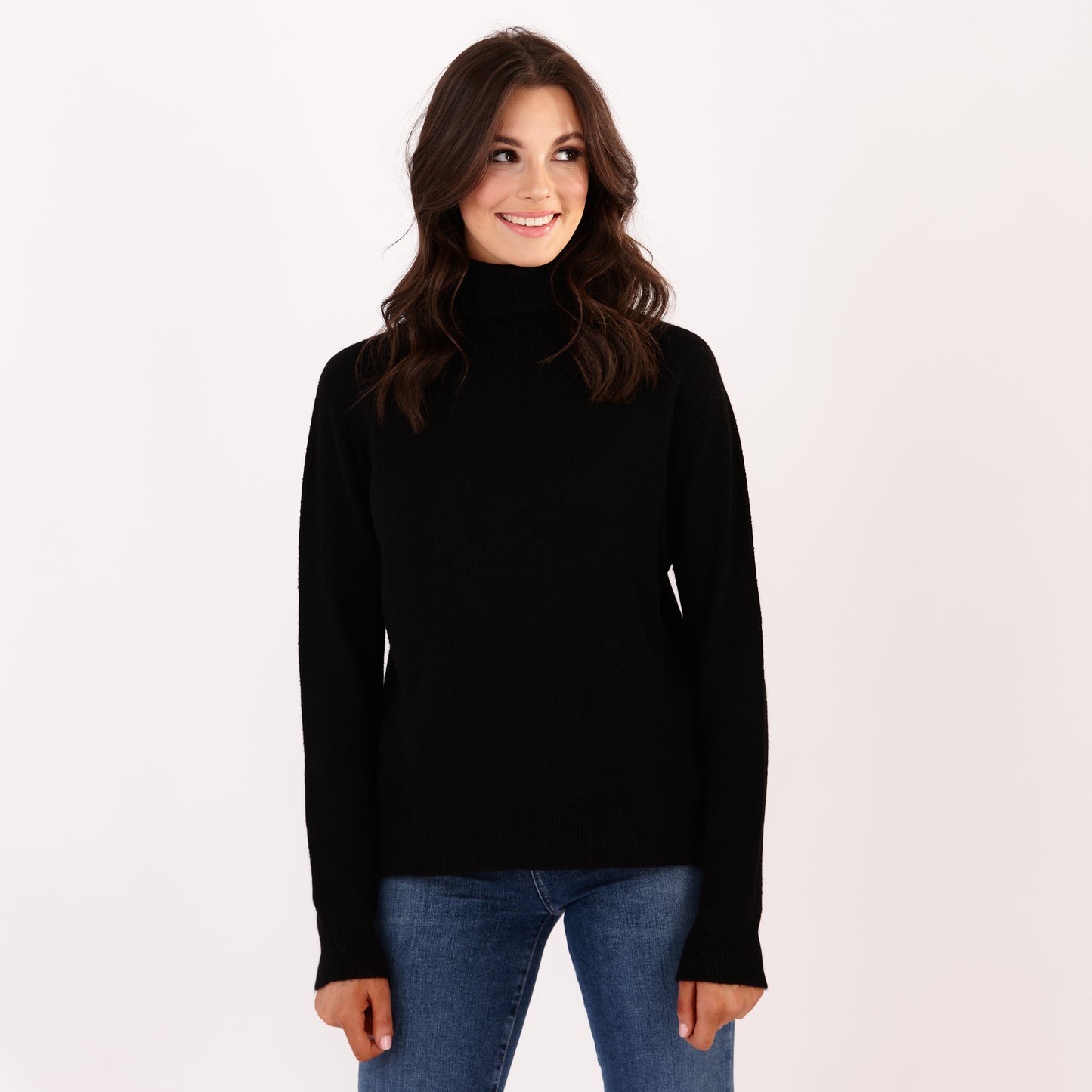 Polo-neck Sweater Black