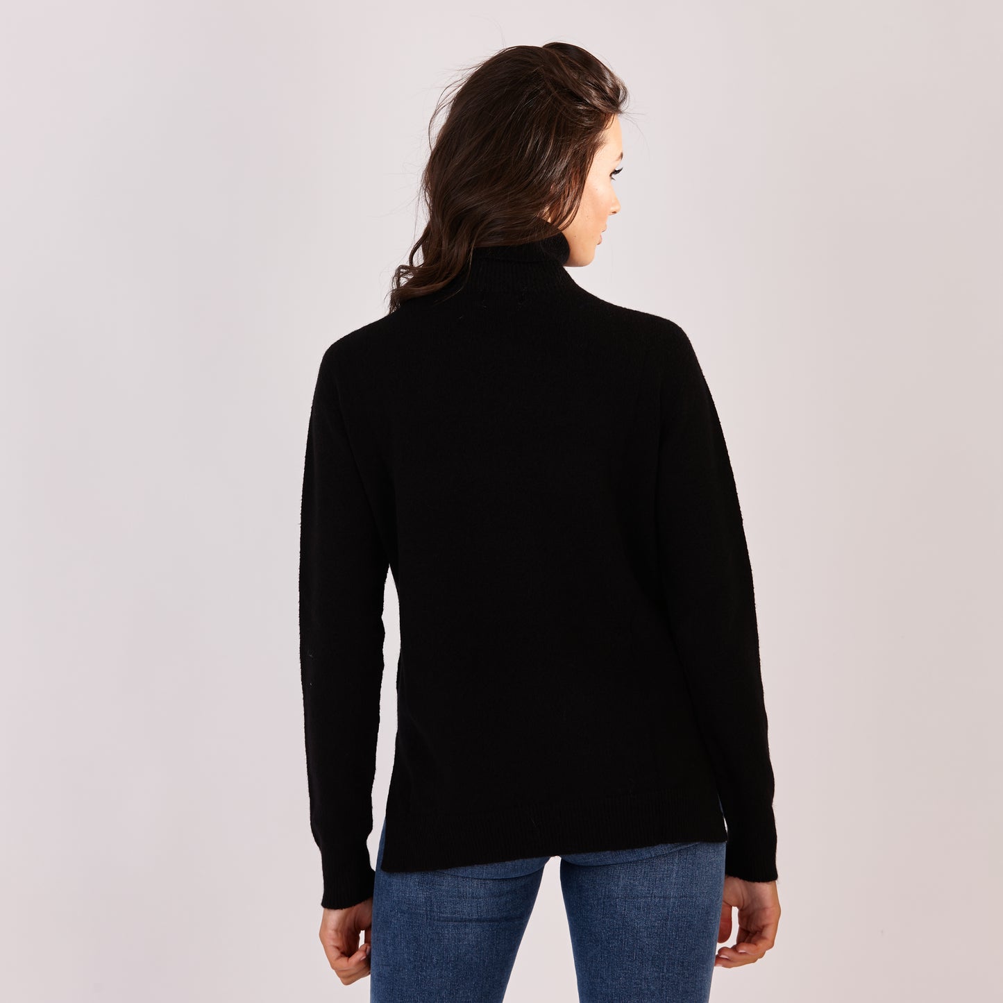 Polo-neck Sweater Black