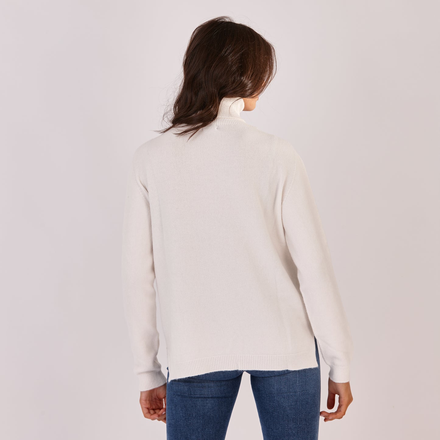Polo-neck Sweater Cream