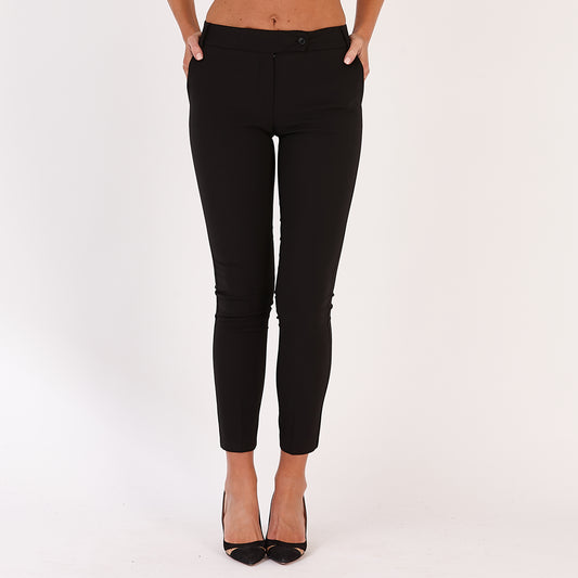 Rinascimento Black Straight Leg Trousers