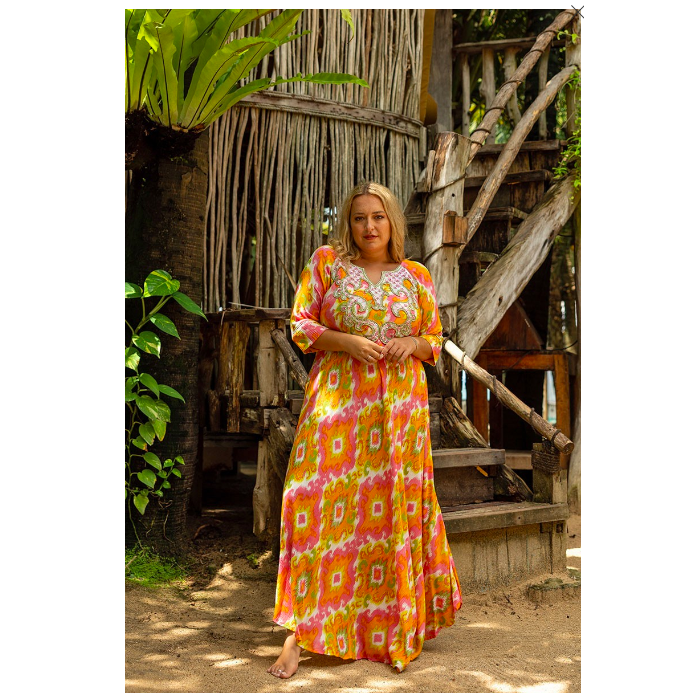 Miss June Curve Marga Dress in Pink