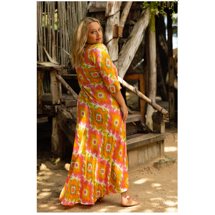 Miss June Curve Marga Dress in Pink