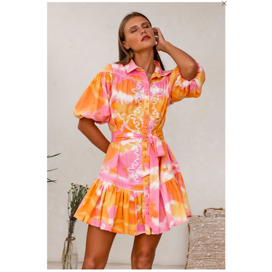 Miss June Victoria Dress in Pink