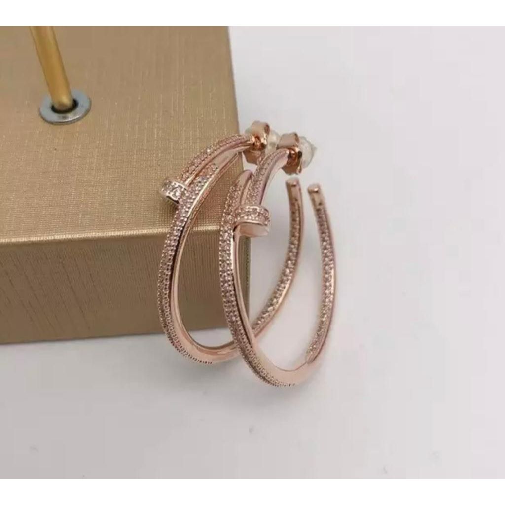 Rose Gold Hoop Earrings