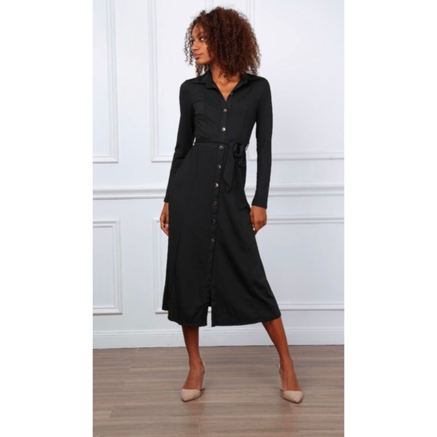 Black Shirt Dress