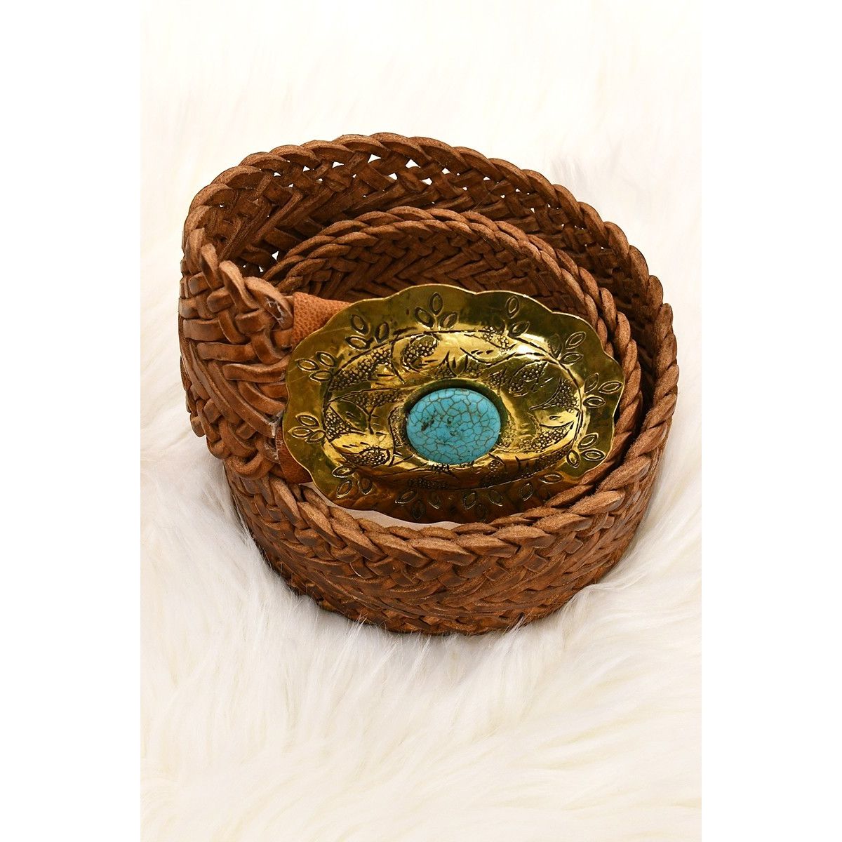 Miss June Summer Collection Tan Belt