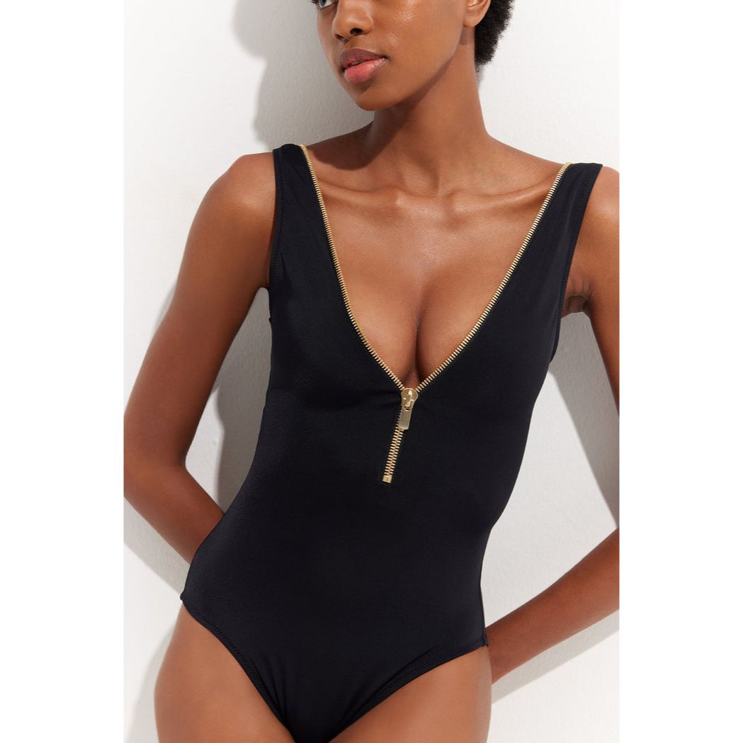 OYE Lea Black One Piece