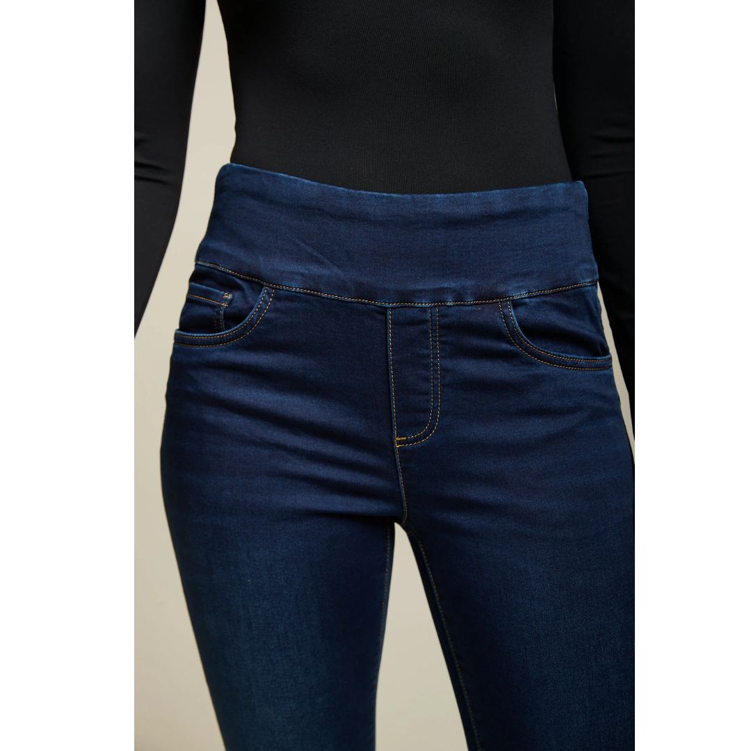 Tocada   Dark Blue High Waisted Skinny Jeans