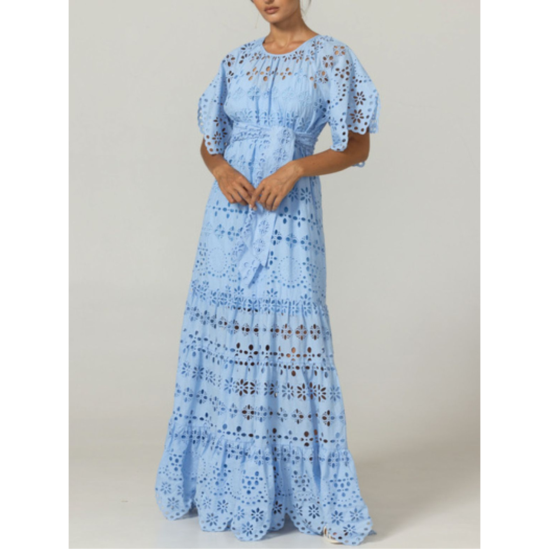 Miss June Blue Sable Maxi Dress