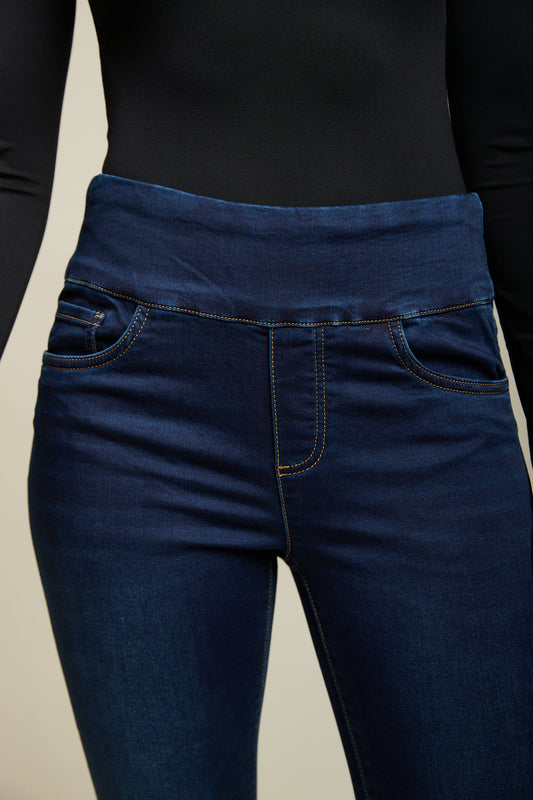 Tocada   Dark Blue High Waisted Skinny Jeans