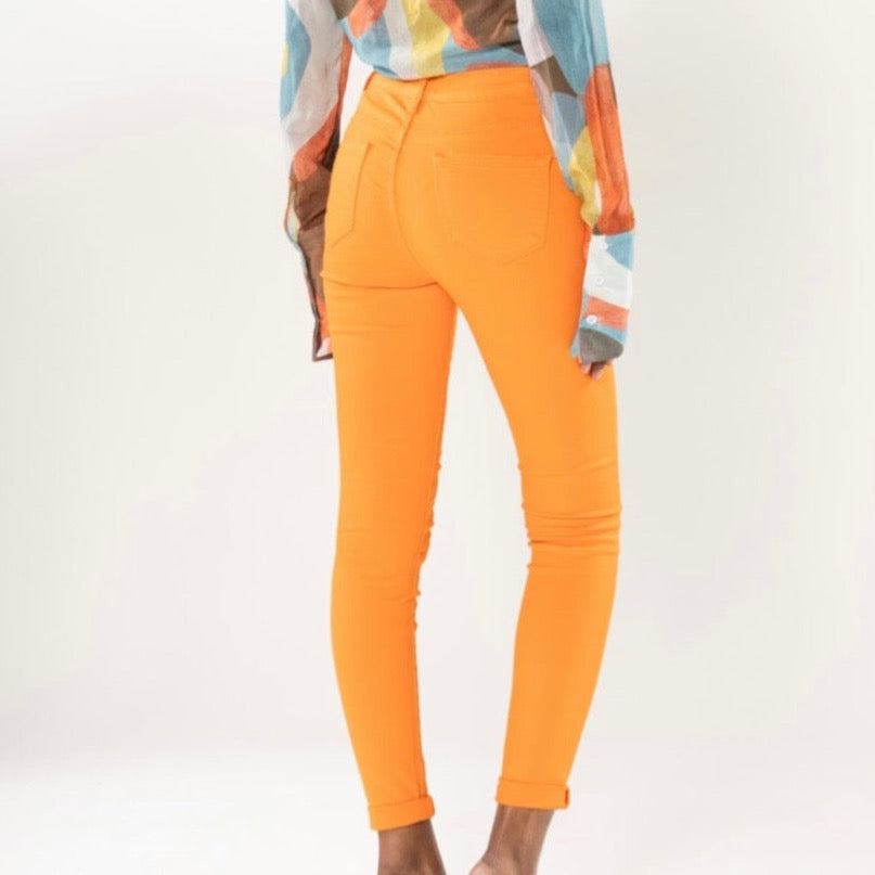 Nina Carter Orange Jeans