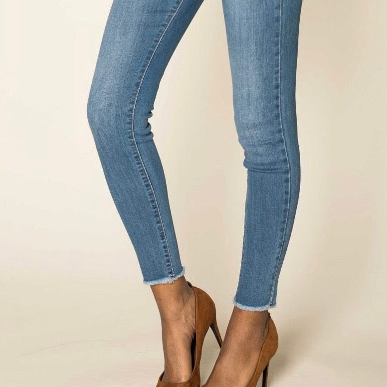 Nina Carter Washed Denim Jeans