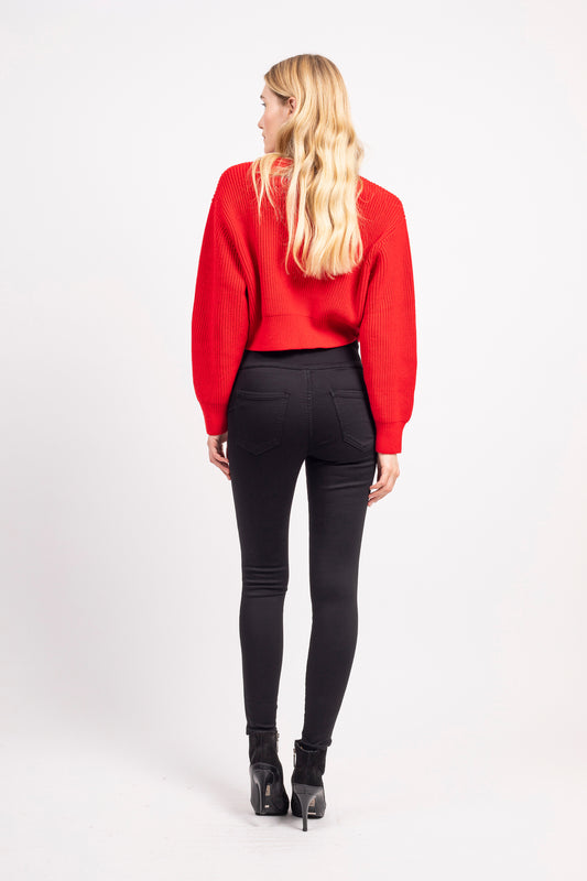 Tocada Black High Waisted Skinny Jeans