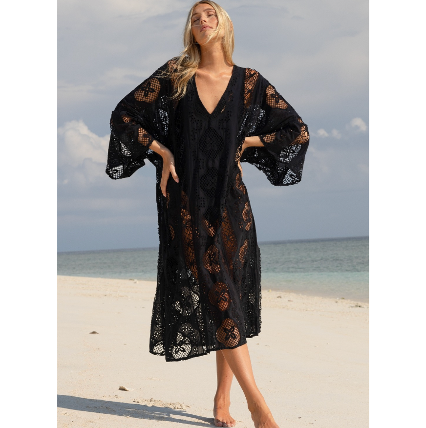 Miss June Eden Black Caftan