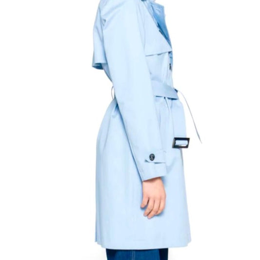 Baby Blue Trench Coat