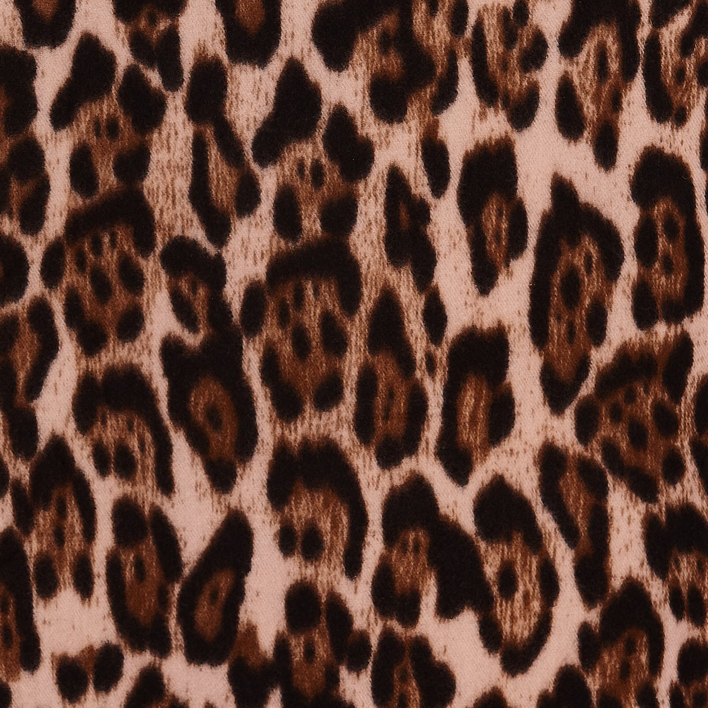 Beige Leopard Print Scarf