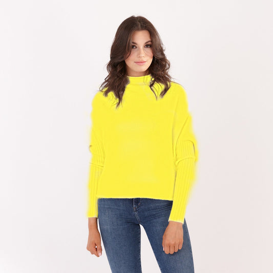 Funnel Neck Jumper Yellow