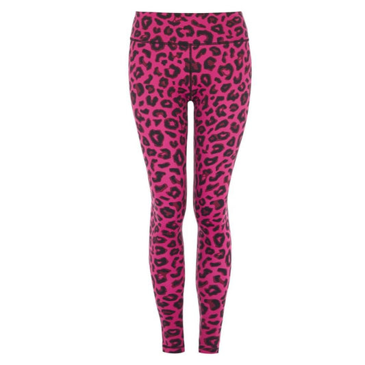 Pink Leopard Print Gym Leggings