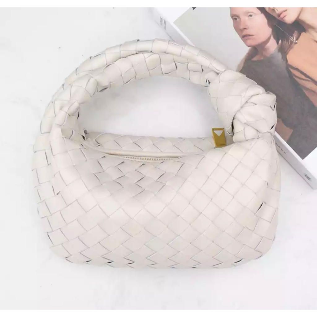 Stone Weaved Knot Pouch Bag