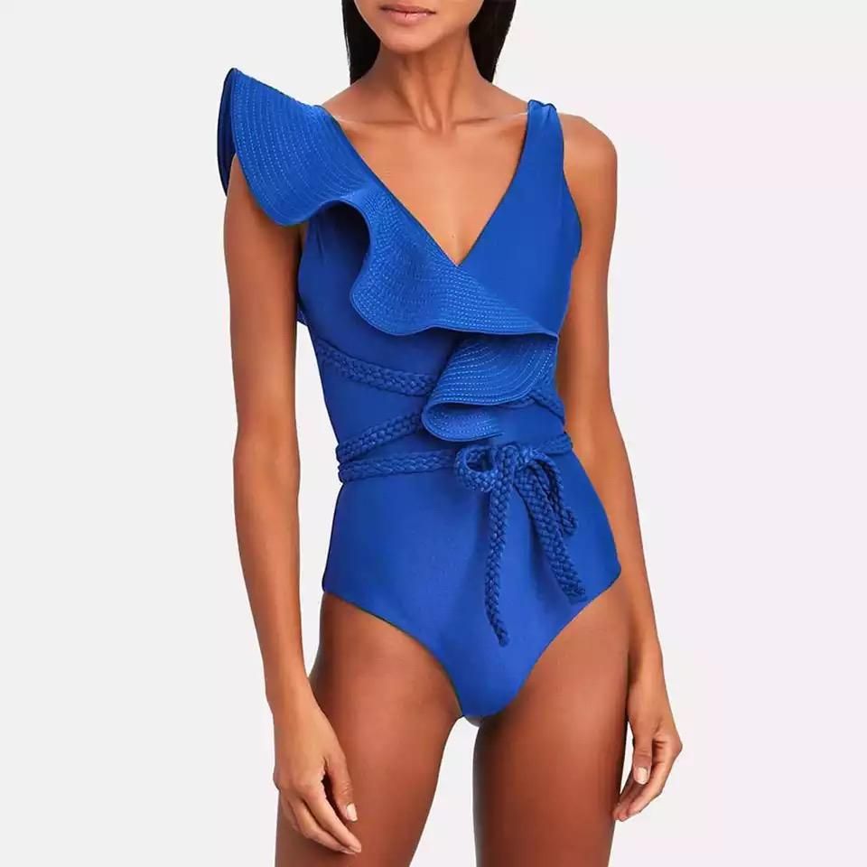 Blue Frill One Piece