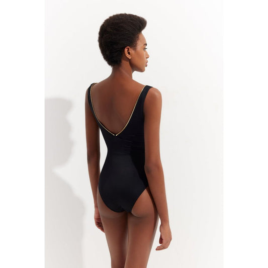 OYE Lea Black One Piece